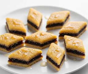 Traditional Algerian Makrout Pastry with Dates and Honey