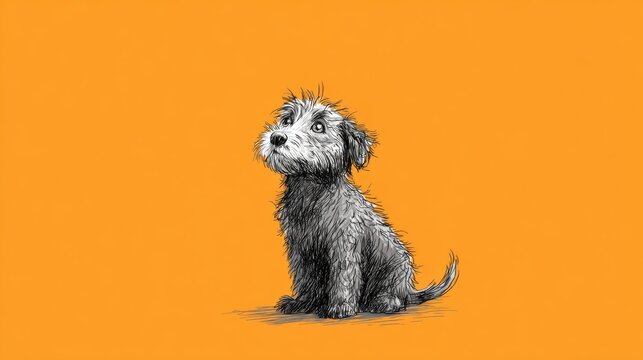 cute doodle dog wallpaper