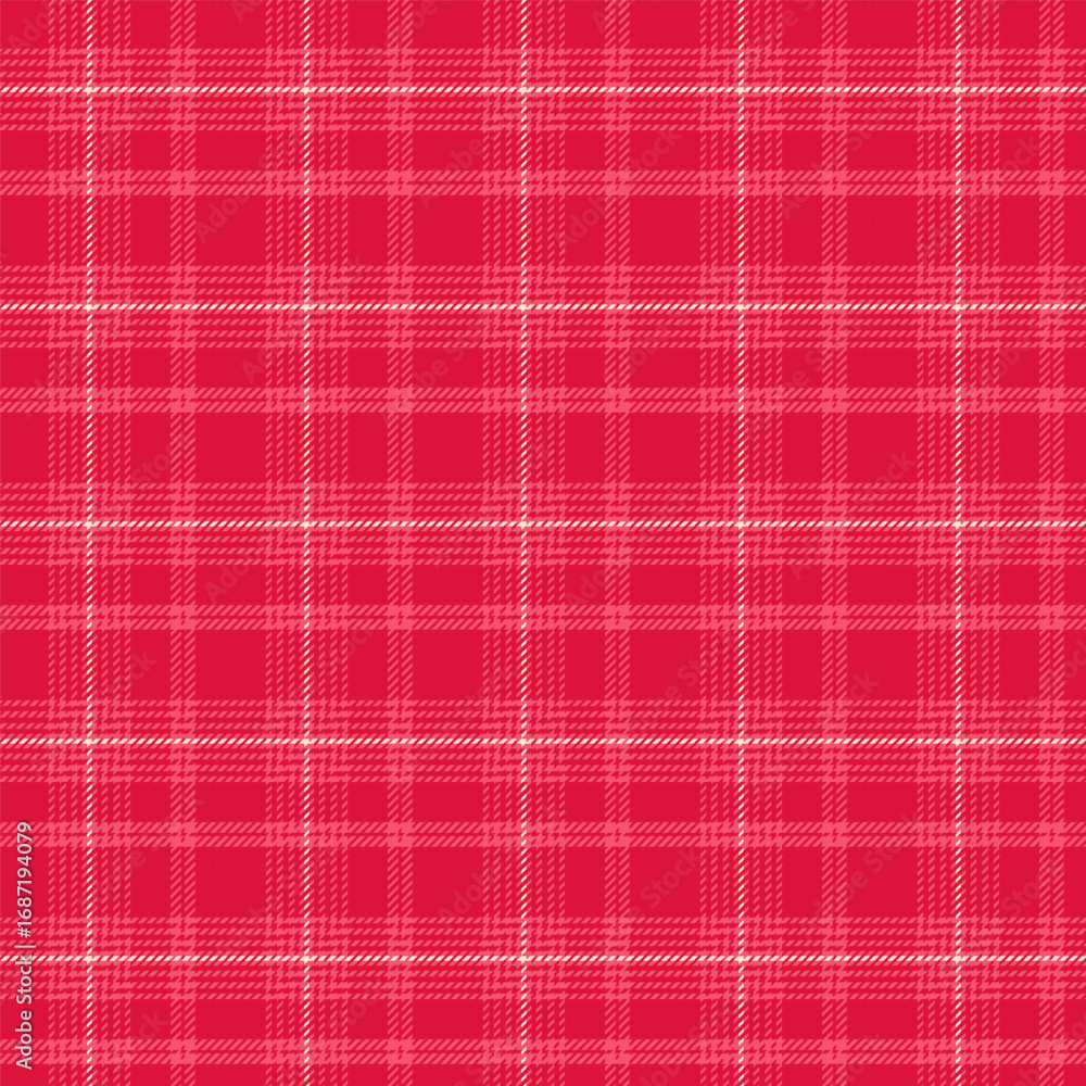 Poster plaid pattern with twill weave in red.christmas, winter tartan check seamless pattern.vector illustr