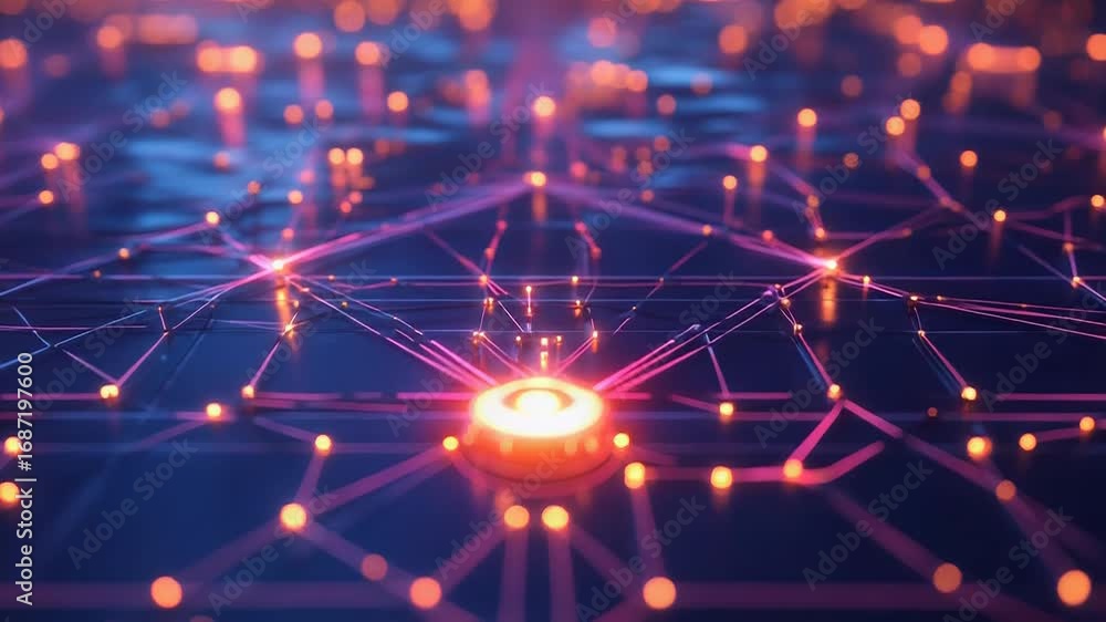 Poster quantum computing processor managing data flow in complex network