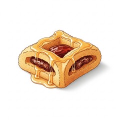 Traditional Algerian Makrout Pastry with Dates and Honey