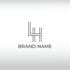 luxury letter LH logo vector