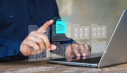 Systematic data storage, Folder hierarchy structure, Document management system DMS, Saving and...