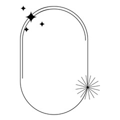 Monoline Arch Frame Illustration