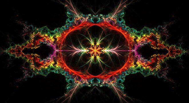 Psychedelic and Vibrant Abstract Background