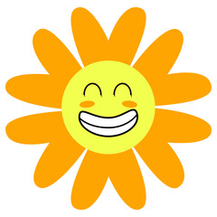 Groovy Flower Cartoon