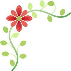 Abstract floral background with flowers