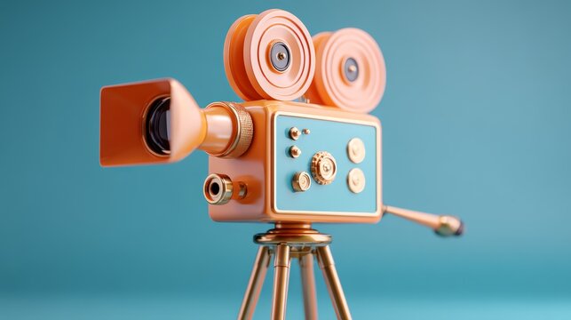 Media and Creative Content to represent filmmaking, animation, video production, nostalgia, or creativity. Used for media companies or film festivals.