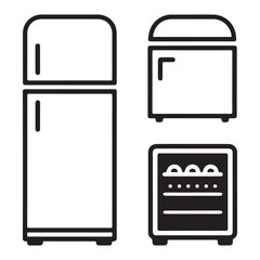 Home cooling appliance vector