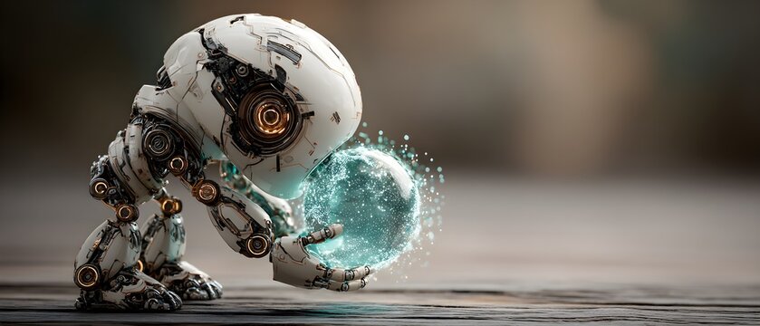 Black Teal Gradient Cyan White Earth Illuminated Network Lines Matte Body Joints Positioned Right Wooden Floor Bokeh Web Print Copy Space Template Branding Social Media Poster Banner Mar SEO Optimized - Powered by Adobe