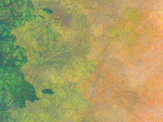 Scratched painted border background, abstract pattern with copyspace