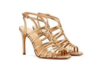 Naklejka premium Strappy sandals isolated on white background