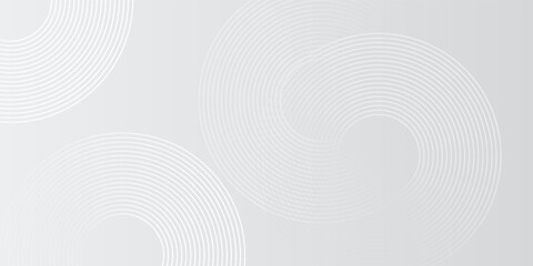 Abstract white glowing geometric lines on gray background design modern simple © RizqiRamadhani