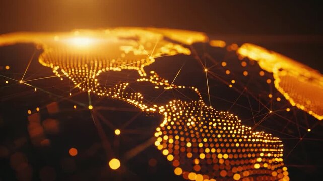 A detailed view of the world map with various geographic features and boundaries