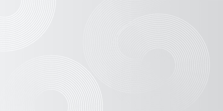 Abstract white glowing geometric lines on gray background design modern simple