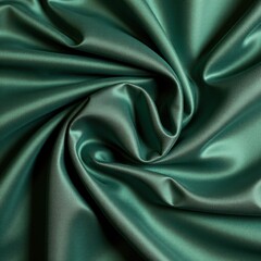 Fototapeta premium Emerald Waves: The Dance of Silk