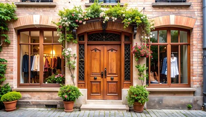 Charming European storefront