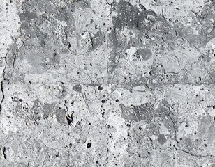 Gray concrete surface with cracks and spots