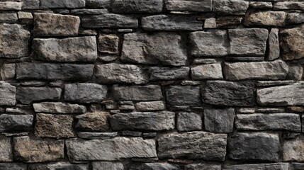Obraz premium dark grey stone wall texture