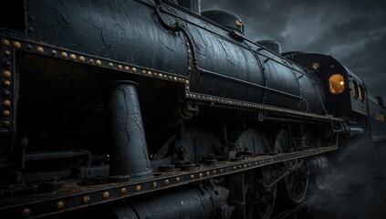 Naklejka premium old steam locomotive