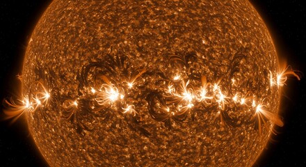 Solar Tapestry of Fire