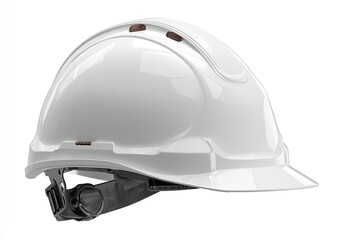 Fototapeta premium White safety helmet, angled view