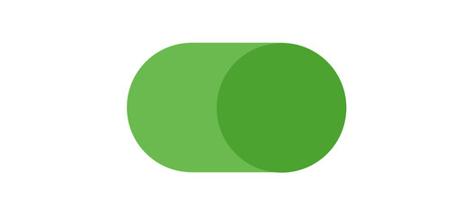 the on off button is green in png format