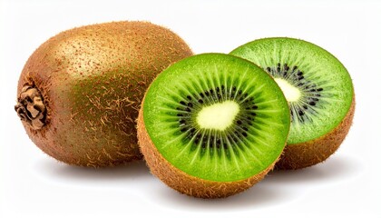 kiwi fruit isolated on white background