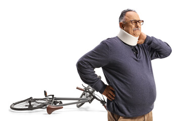 Man injured in a bicycle accident