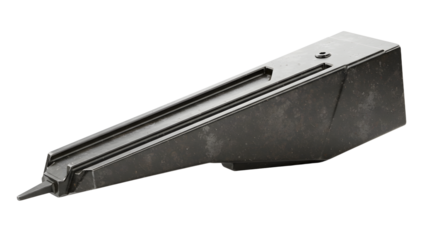 FARMING - Black plastic caulking gun isolated on white background, tool for applying sealants and adhesives, perfect for construction and DIY projects