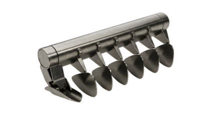 FARMING - Stainless steel herb stripper tool with multiple holes for easy removal of leaves from stems, kitchen gadget for cooking and food preparation