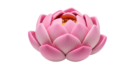 Pink Lotus Blossom Silhouette on a transparency for Elegant Designs