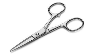 Small scissors isolated on white background