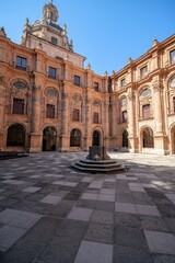 Naklejka premium Historic courtyard of the University of Salamanca.