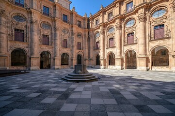 Fototapeta premium Courtyard of Colegio Fonseca in Salamanca, Spain.