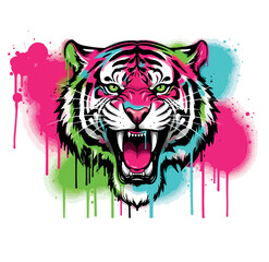 tiger head vector