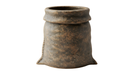 FARMING - Rusty antique metal bell from historical or vintage collection, isolated on white background, perfect for museum or history projects