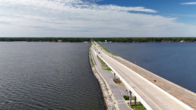 Aerial Drone Footage of Pilcher Park, Santa Rosa Beach, Florida