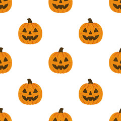 halloween pumpkin pattern seamless