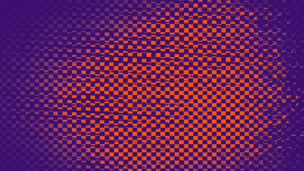 Abstract duotone background . Halftone texture . Synthwave gradient pattern design element .
