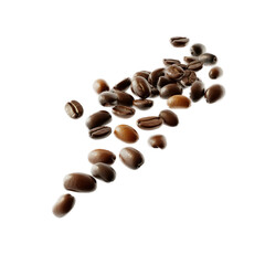 Naklejka premium coffee beans isolated on a white background