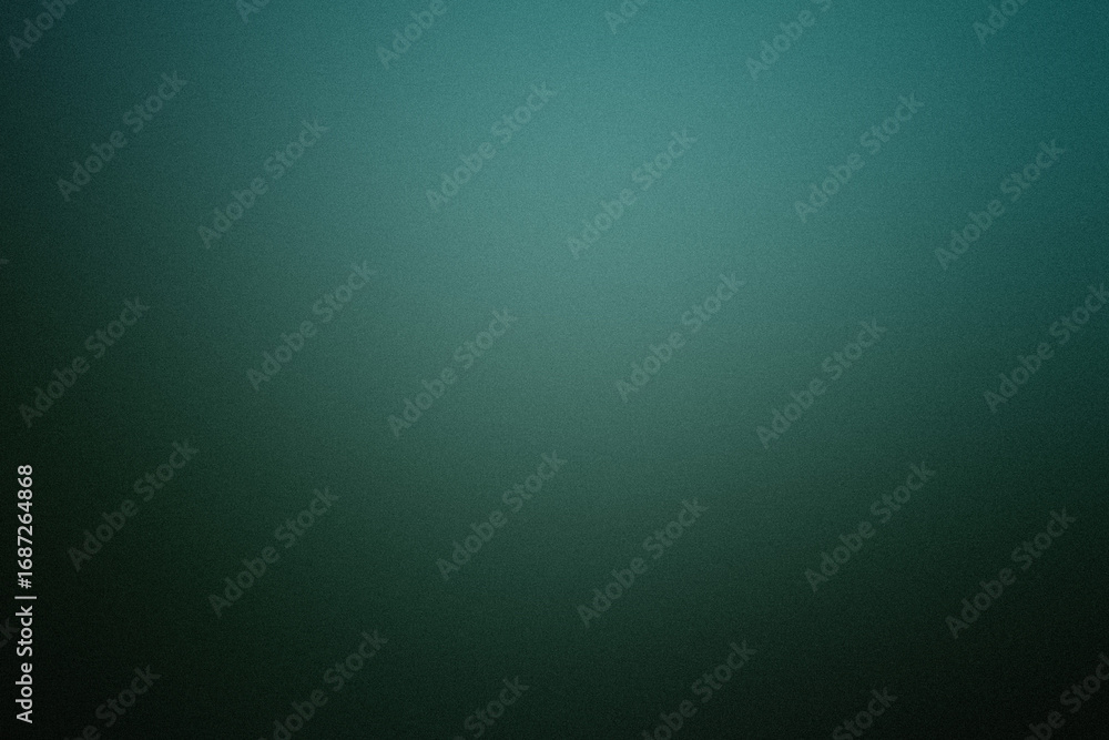 Poster serene gradient of teal and dark green a calm and soothing textured background with subtle grain and