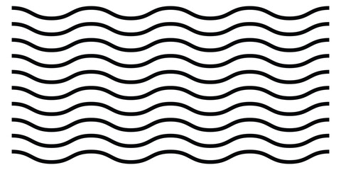 Zigzag isolated line set on white background.  Dark vector wavy line set. Background line icon set. Isolated ornament graphical vector icons. EPS 10. 