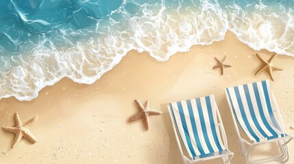 Beach scene relaxation