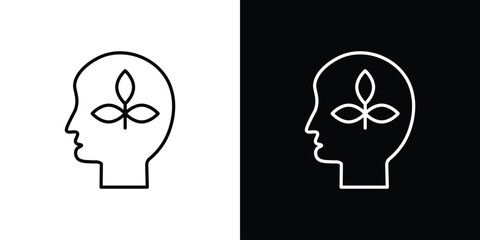 Think green icon design elements pack. Vector symbols for UI Designs