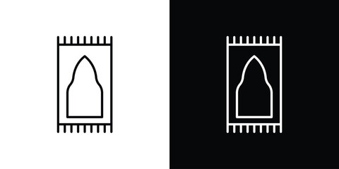Prayer rug icon design elements pack. Vector symbols for UI Designs
