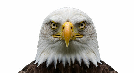 Obraz premium Majestic Bald Eagle: A Close-Up Portrait