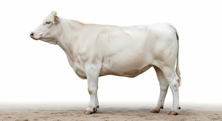 Majestic Charolais Cow: A Stunning Profile