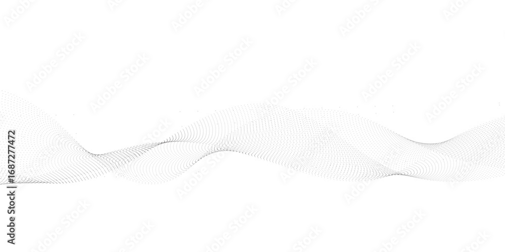 Poster abstract grey wave lines on transparent background. digital frequency track equalizer. abstract freq