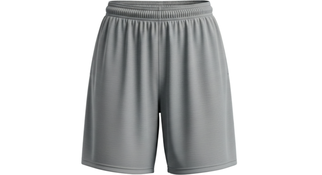 Gray Athletic Shorts Mockup Sport Apparel Template